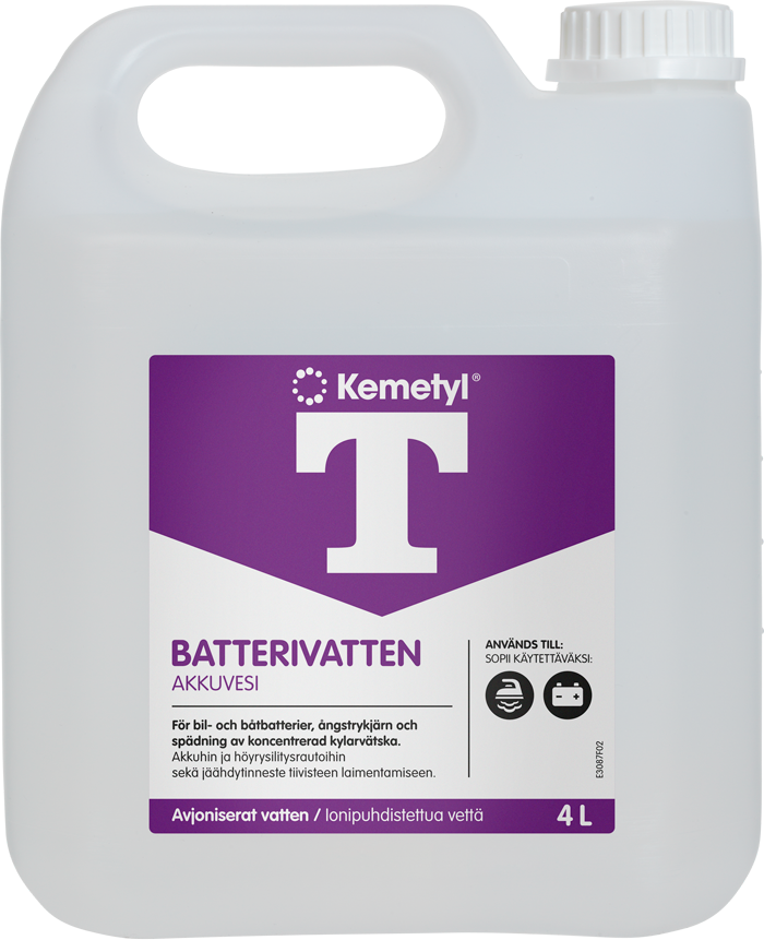 Batterivatten 4L