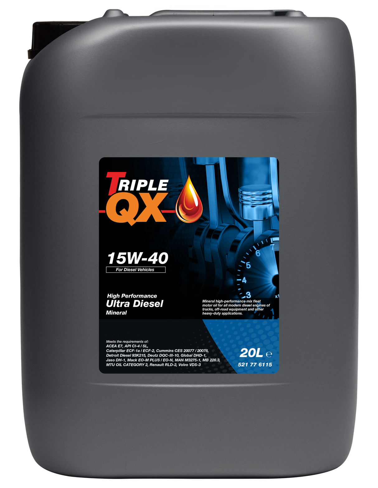 TQX Mineral, Diesel 15W-40  - 20 Liter