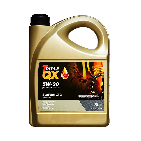 TQX Fully syntetic 5W-30 (VAG 504/507) - 5 Liter